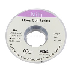 Orthodontic Dental Braces Niti Open Coil Spring Dia.012 Inch/.030 Inch 914mm dk