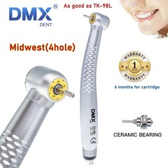 OLED+ 5 Light LED E-Generator DENTAL Fiber Optic High Speed Handpiece 2/4Hole Wh