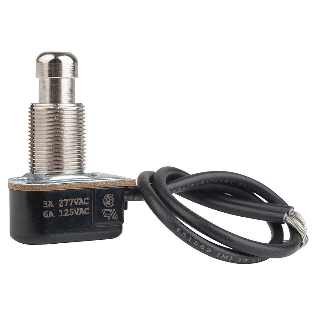 CARLING TECHNOLOGIES P267F-D-RND MTL MiniaturePushButtnSwitch,Nickel,SPST 10C566