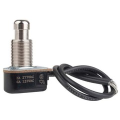 CARLING TECHNOLOGIES P267F-D-RND MTL MiniaturePushButtnSwitch,Nickel,SPST 10C566