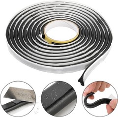 2 Pack Butyl Seal Tape, 3/8 X 30 Feet Black Rubber Sealant Tape, Leak Proof Put