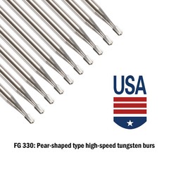 Dental Carbide Burs Tungsten Steel Bur FG #330 /FG #245 for High Speed Handpiece