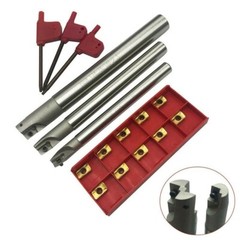BAP 300R C10-10+C12-12+C16-16 CNC Indexable End Mill Holder Tool +10Pcs APMT1135
