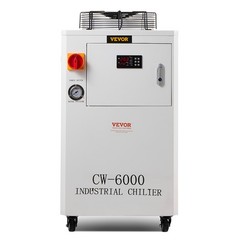 VEVOR Industrial Water Chiller CW-6000 15L 65L/min Laser Chiller with Compressor