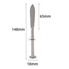 Thread Nail with Reinforced Cap for Construction Hanging 14.8×1.8×6.5cm Silver