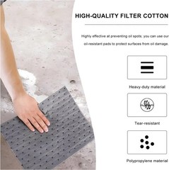 20 PCS Oil Spill Mats – 13″ x 10″ Reusable Absorbent Pads for Tough Workspaces