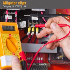 WGGE WG-012 Electronic Test Lead Kit with insulation alligator clips,Multimeters