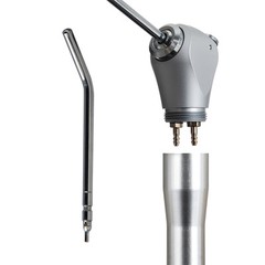 Dental Tri-3 Way Air Water Syringe Spray Triple Handpiece ^ 2 Nozzles Tips Tubes