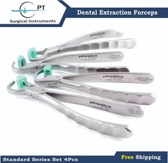 Dental Extraction Physics Forceps Standard Series Set Of 4 Pcs 45 Free Bumpers