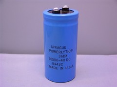 1 Sprague Powerlytic 36DX203G040BC2A 20,000uF 40VDC Electrolytic Capacitors