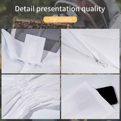 XL Beekeeping Suit Full Body Coverall Beekeeper Outfit Jacket With Veil Unisex