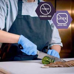 Nitripride Nitrile-Vinyl Exam Gloves, Medium, 100 Count – Powder & Latex Free