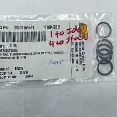 JOHN CRANE 00000159561 0RING,STANDARD 0.551IDX0.07CS IN015 TYBE TAB-3138 5 QTY🔔