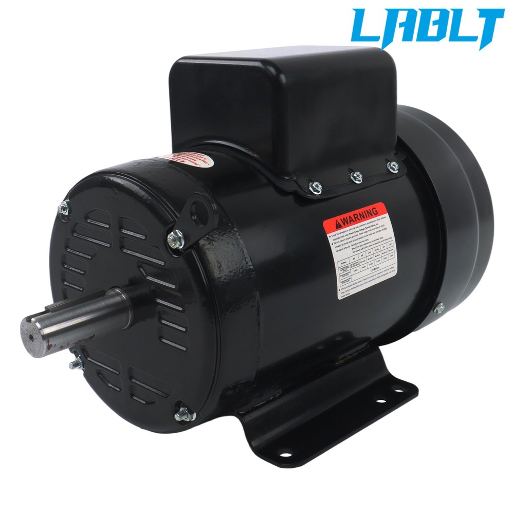 LABLT Farm Duty 5HP Motor Single-phase 184T TEFC 1800RPM 208/230V 1-1/8″ Shaft
