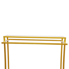 Gold Metal Clothing Display Rack ‎floor Standing Clothes Rack For Clothing Store