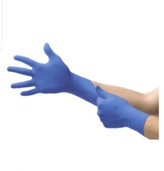 Ansell N192 Microflex Cobalt Blue Nitrile Gloves, Powder-Free, M, Case Of 1000