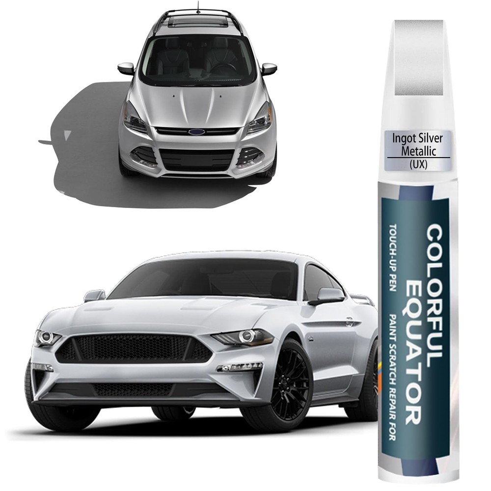 Touch Up Paint Pen for Ford Premium Car Scratch Repair & Ingot Silver Metallic