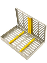 DENTAL SURGICAL AUTOCLAVE STERILIZATION CASSETTES RACKS BOX FOR 10 INSTRUMENTS