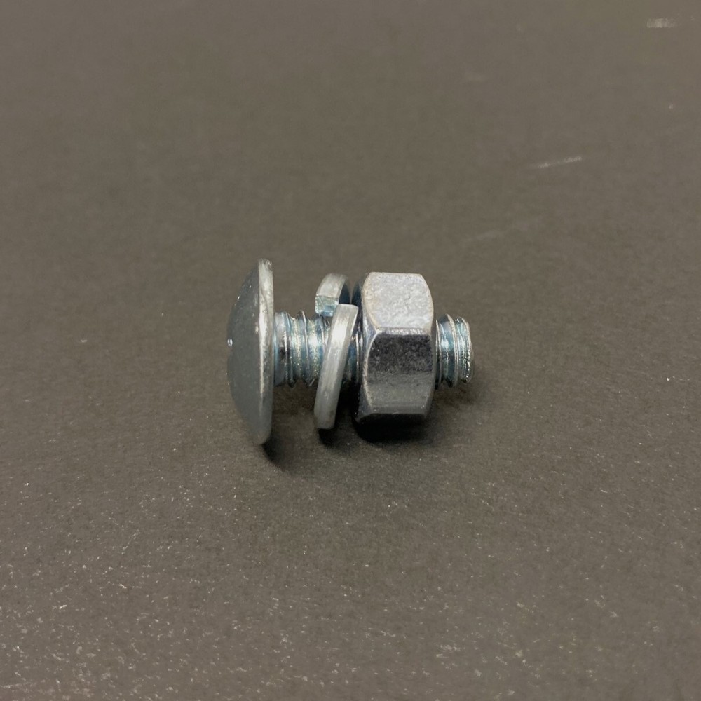 25 sets Round Head Machine Screws 1/4″-20×5/8″ Combo w/Nuts & Lock Washers