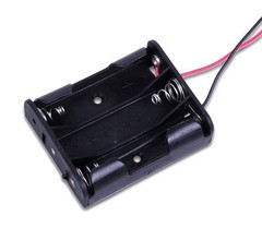 10PCS Plastic Battery Case Storage Box Holder with Wire Leads for 3 X AA 4.5V