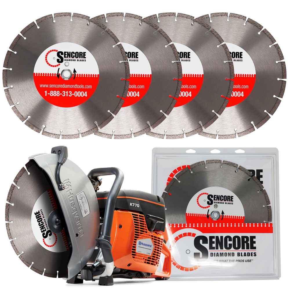 Husqvarna K770-14″ Concrete Saw+6 Blades+Free Ship, AMERICAN AUTHORIZED DEALER