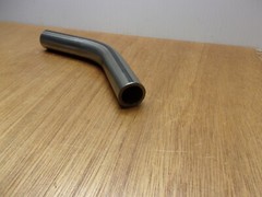 1″ OD X .76″ ID X .120″ Wall Low Carbon 1010 Steel Tubing 45 Degree Bend 3″ Leg