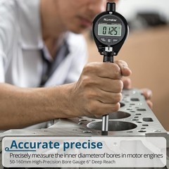 Digital Bore Gauge 50-160mm (2-6″) – 0.01mm Precision Internal Measuring Tool