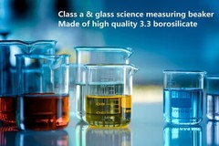 5 Pack Glass Lab Pyrex Beaker Set Measuring Cup 50/100/250/500/1000 ML