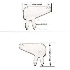 10PK 8H5306 Master Disconnect Key for CAT Equipment Battery Disconnect Keys