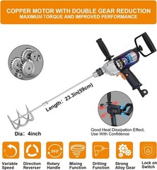 Corded Mixing Drill Machine with Spade Handle