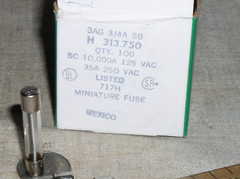 5 LITTELFUSE H 313.750 3AG 3/4A .75 A AMP 1-1/4″ X 1/4″ 250V SLO BLO FUSE USA