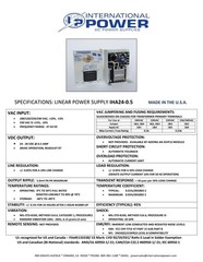 POWER SUPPLY OPEN FRAME 24-28V @ 0.5A OUTPUT INTERNATIONAL POWER IHA24-0.5, NEW