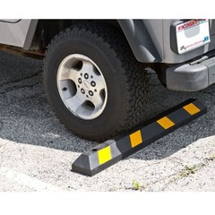 Guardian Parking Stop 4’Long Rubber Curb w/Mounting Holes Black/Yellow(Open Box)