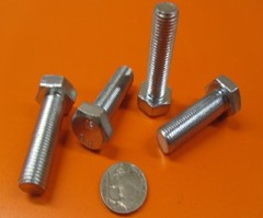 Tap Bolt, FT, 8.8 Zinc Plated Metric, M12 x 1.25 x 40 mm Length, 10 Pcs