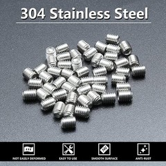 M4 M5 M6 M8 Stainless Steel Grub Screws Allen Socket Set Screws Cup Point DIN916