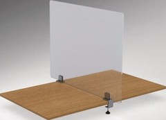 2x Kantenklemme Placemat/Table Centre for Hygieneschutzscheibe To 0 5/16in Fat