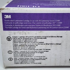 3M Double Sided Lamination Cartridge DL1001 for LS1000 Laminating System