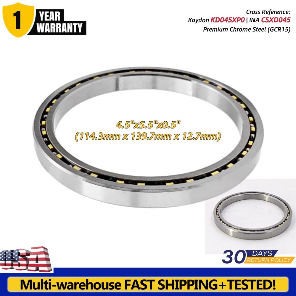 KD045XP0 CSXD045 Roller Bearing 4.5″x5.5″x0.5″ (114.3mm x 139.7mm x 12.7mm)