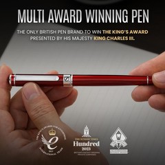 Deep Crimson Red Rollerball Stunning Red Lacquer Luxury Pen with Chrome Fini…