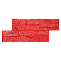 Concrete?Texture?Mold,?Cement?Texture?Wall?Mold Red PU 28.15*11.81*0.71 in NEW