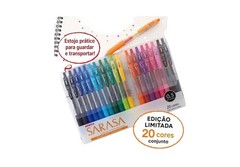 Zebra Sarasa Clip Gel Pen Set 20 Colors 0.5mm Fine Point JJ15-20CA from Japan