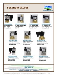 PRM 1-1/2 IN. NPT SOLENOID VALVE 120VAC BRASS VITON SEALS NORMALLY CLOSED