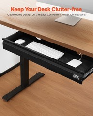 VEVOR 26 in Under Desk Drawer Organizer Slide-out Drawer Space Saver for Office