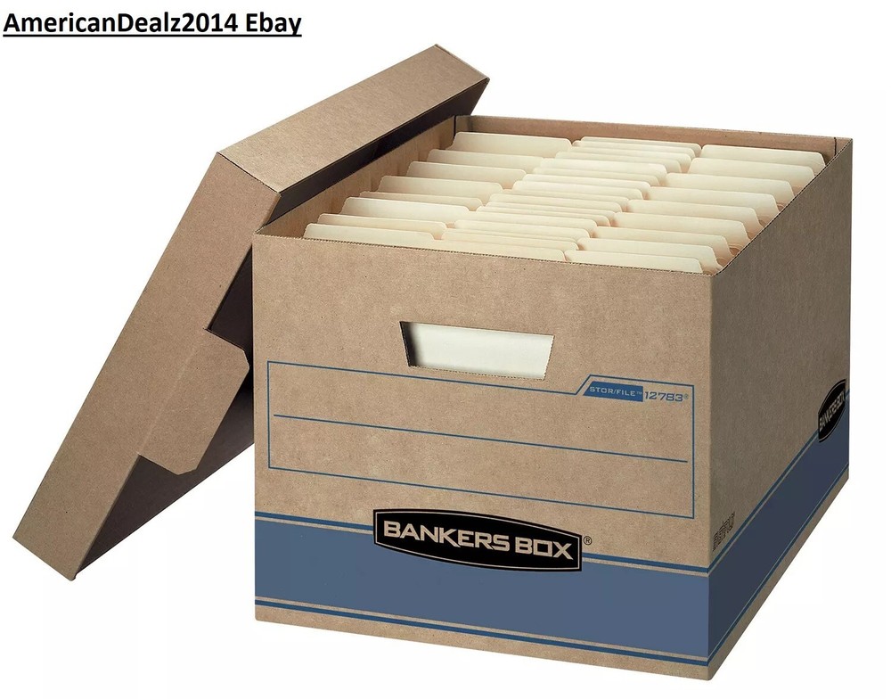 Bankers Box Heavy Duty Storage Boxes, 10″ X 12″ X 15″ (10 Pack), Kraft Brown