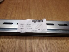 (Qty.6) Wago 12″ DIN Mounting Slotted Carrier Rail 35 X 7.5 MM Zinc Plated Steel