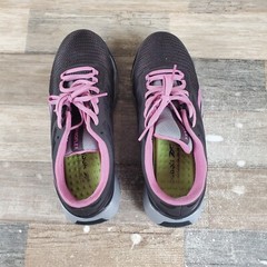 Reebok Nanoflex TR Womens Work Shoes Sz 7.5 W Composite Toe Brown Pink Sneakers