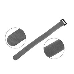 10Pcs Hook and Loop Straps 3/4″ x 10″ Securing Straps Cable Tie Gray