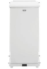 RJ Schinner Co Trash Can Rubbermaid Defenders 96 Quart / 24 gal. White Steel Squ