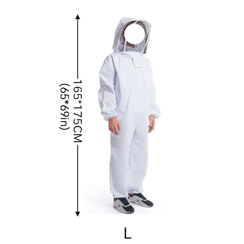 Bee Suit Men Women L Beekeeping Protective With Veil Hood For BeeKeeper