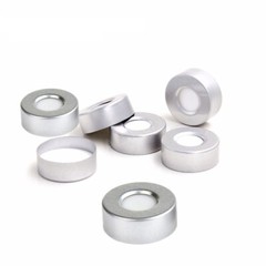 Aluminum Crimp Vial Cap Seal&Natural PTFE/Silicone Septa for Headspace Vial,20mm
